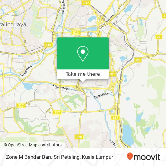 Peta Zone M Bandar Baru Sri Petaling