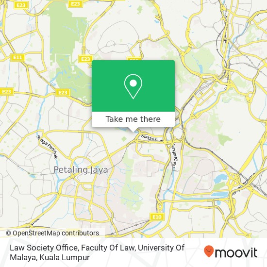 Law Society Office, Faculty Of Law, University Of Malaya map