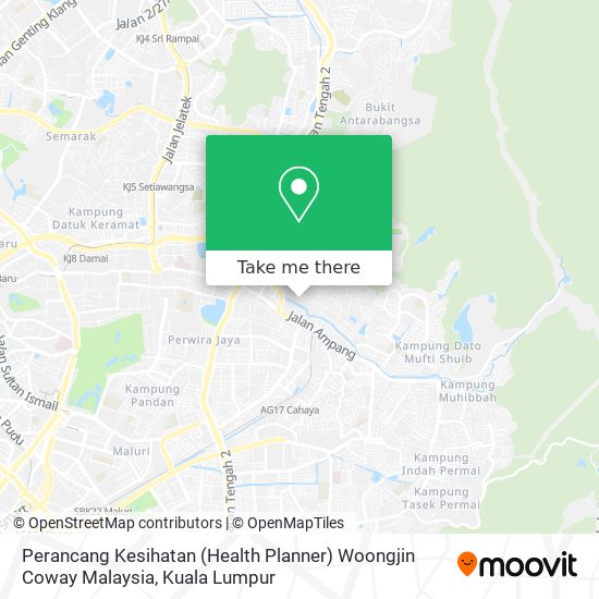 Perancang Kesihatan (Health Planner) Woongjin Coway Malaysia map
