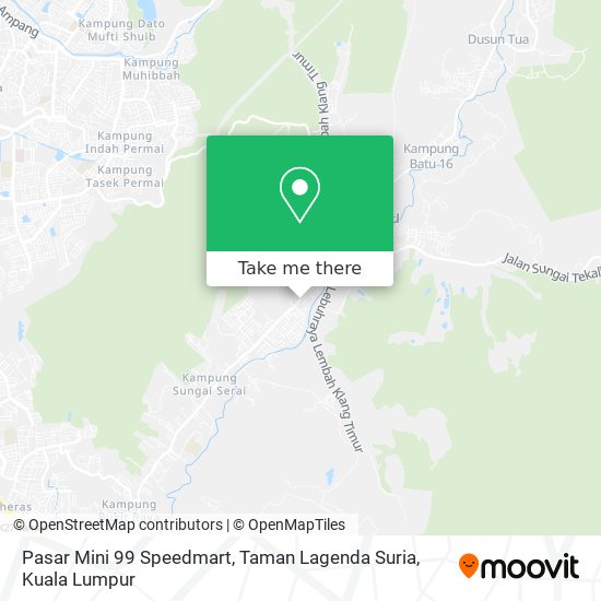 Pasar Mini 99 Speedmart, Taman Lagenda Suria map