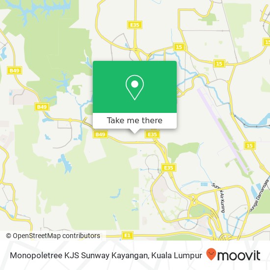 Monopoletree KJS Sunway Kayangan map