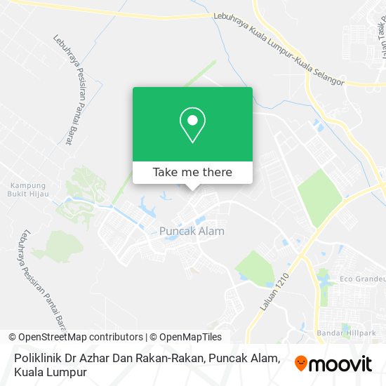 Poliklinik Dr Azhar Dan Rakan-Rakan, Puncak Alam map