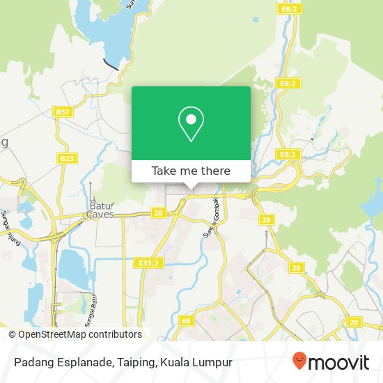 Padang Esplanade, Taiping map