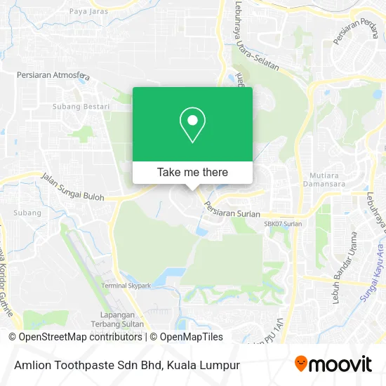 Amlion Toothpaste Sdn Bhd map