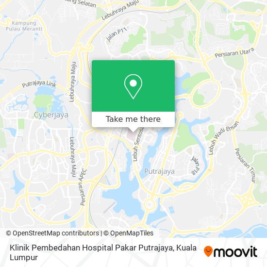 Klinik Pembedahan Hospital Pakar Putrajaya map