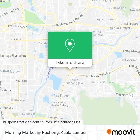 Morning Market @ Puchong map