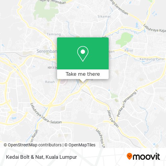 Kedai Bolt & Nat map