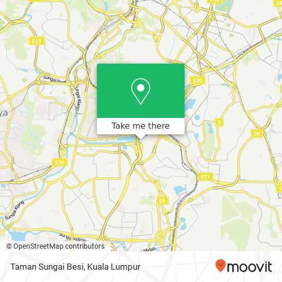 Taman Sungai Besi map