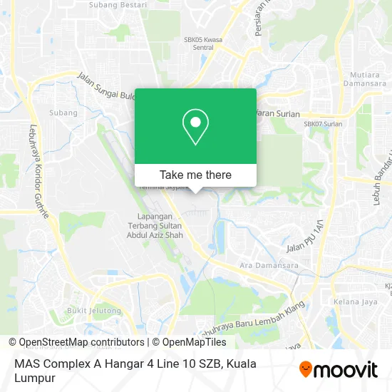 MAS Complex A Hangar 4 Line 10 SZB map