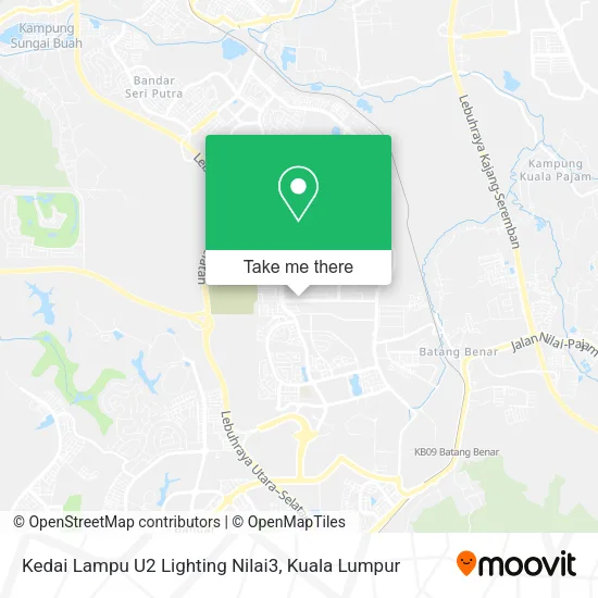 Kedai Lampu U2 Lighting Nilai3 map