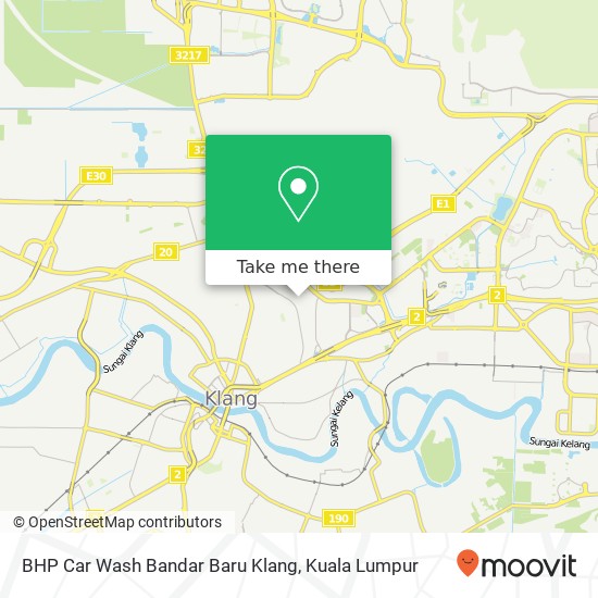 BHP Car Wash Bandar Baru Klang map
