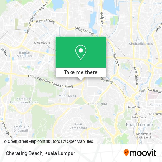 Cherating Beach map