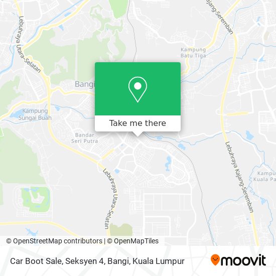 Car Boot Sale, Seksyen 4, Bangi map