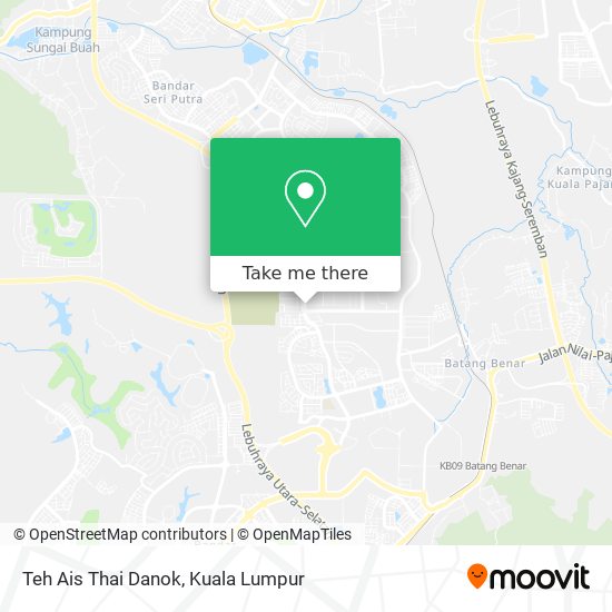 Teh Ais Thai Danok map