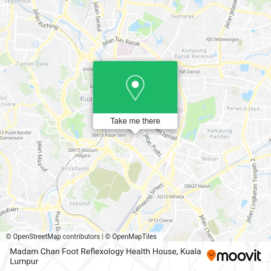 Madam Chan Foot Reflexology Health House map
