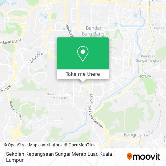 Peta Sekolah Kebangsaan Sungai Merab Luar