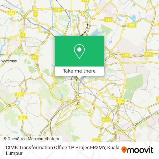 CIMB Transformation Office 1P Project-R2MY map