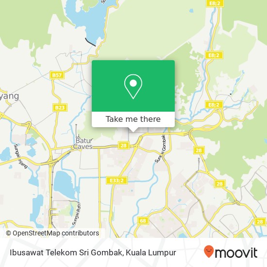 Peta Ibusawat Telekom Sri Gombak