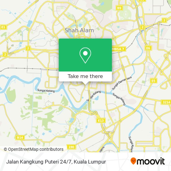 Jalan Kangkung Puteri 24/7 map