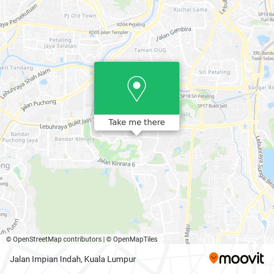 Jalan Impian Indah map