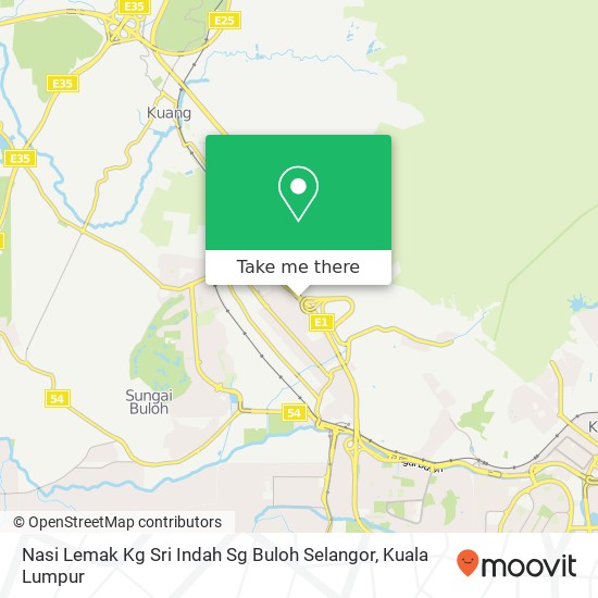 Nasi Lemak Kg Sri Indah Sg Buloh Selangor map