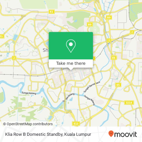 Klia Row B Domestic Standby map