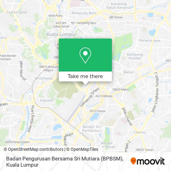 Badan Pengurusan Bersama Sri Mutiara (BPBSM) map