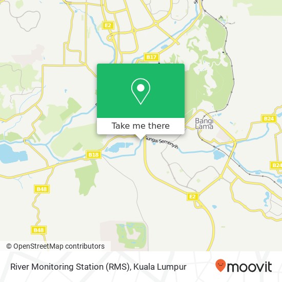 River Monitoring Station (RMS) map