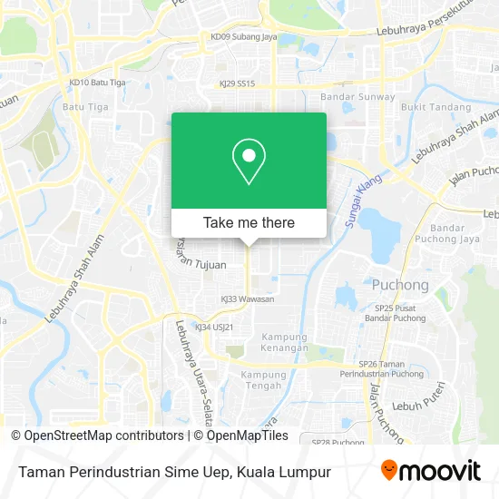 Taman Perindustrian Sime Uep map
