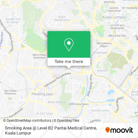 Smoking Area @ Level B2 Pantai Medical Centre map