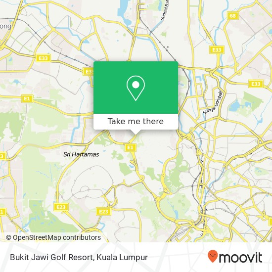 Peta Bukit Jawi Golf Resort