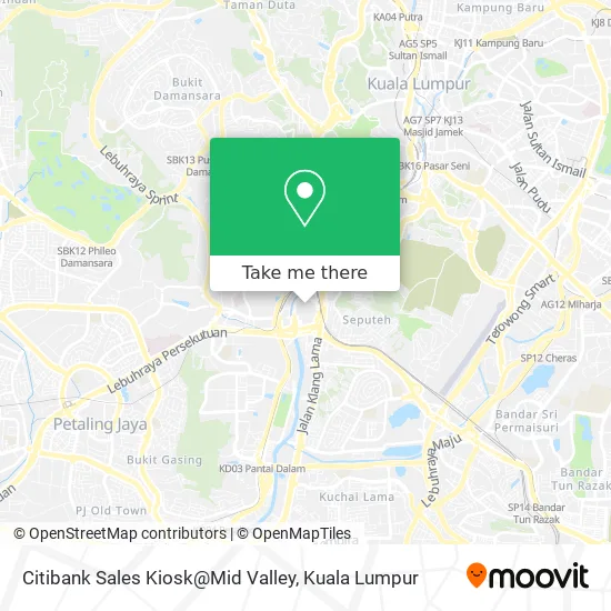 Citibank Sales Kiosk@Mid Valley map