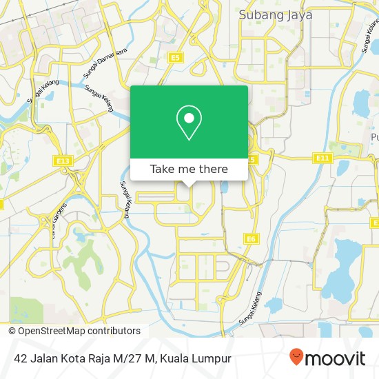 42 Jalan Kota Raja M/27 M map
