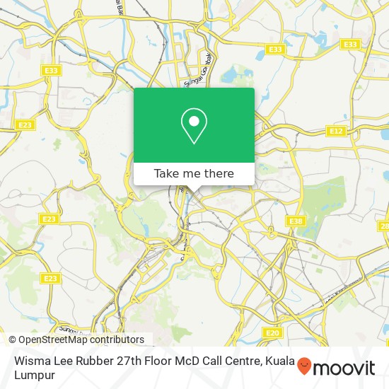 Wisma Lee Rubber 27th Floor McD Call Centre map