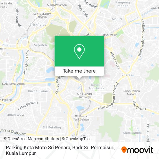 Parking Keta Moto Sri Penara, Bndr Sri Permaisuri map
