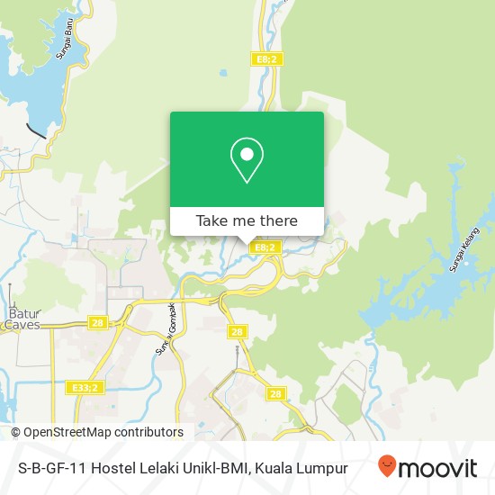 S-B-GF-11 Hostel Lelaki Unikl-BMI map