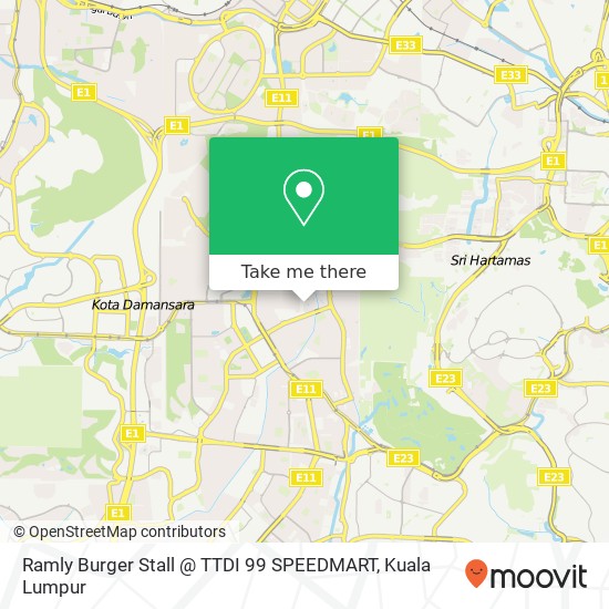 Ramly Burger Stall @ TTDI 99 SPEEDMART map