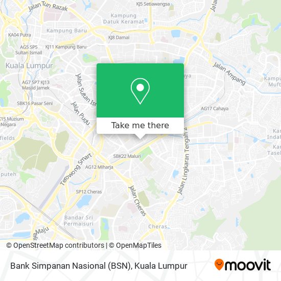 Bank Simpanan Nasional (BSN) map