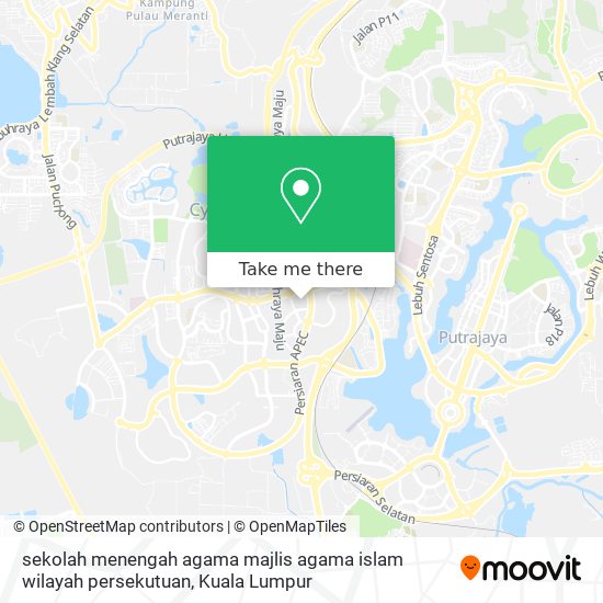 sekolah menengah agama majlis agama islam wilayah persekutuan map