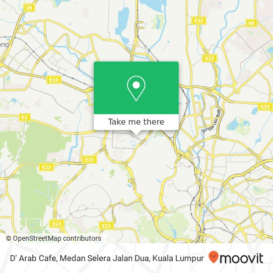 Peta D' Arab Cafe, Medan Selera Jalan Dua
