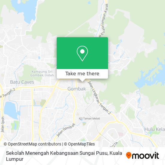 Sekolah Menengah Kebangsaan Sungai Pusu map