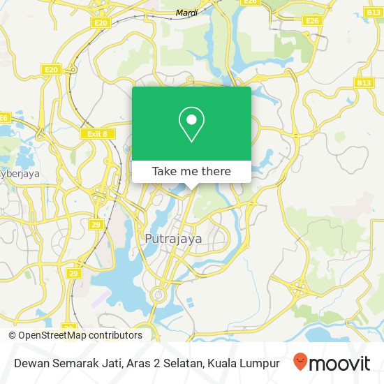 Dewan Semarak Jati, Aras 2 Selatan map