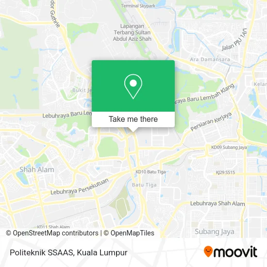 Politeknik SSAAS map