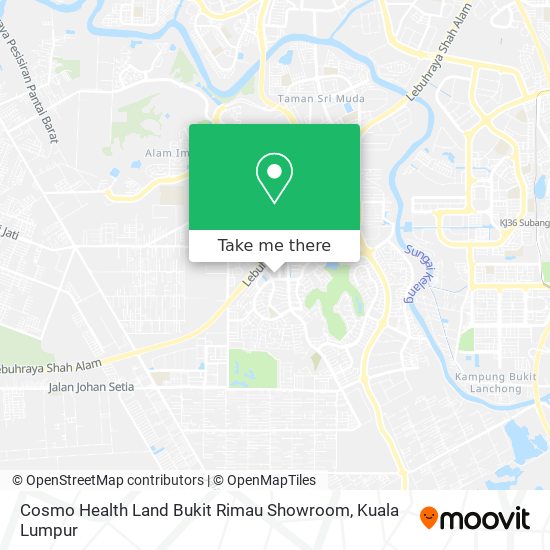 Cosmo Health Land Bukit Rimau Showroom map