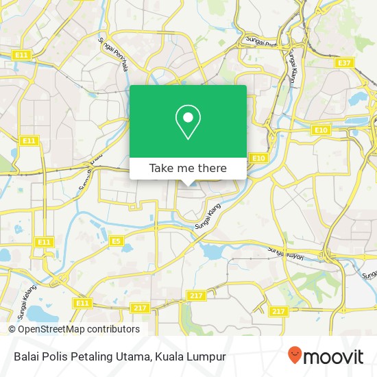 Balai Polis Petaling Utama map