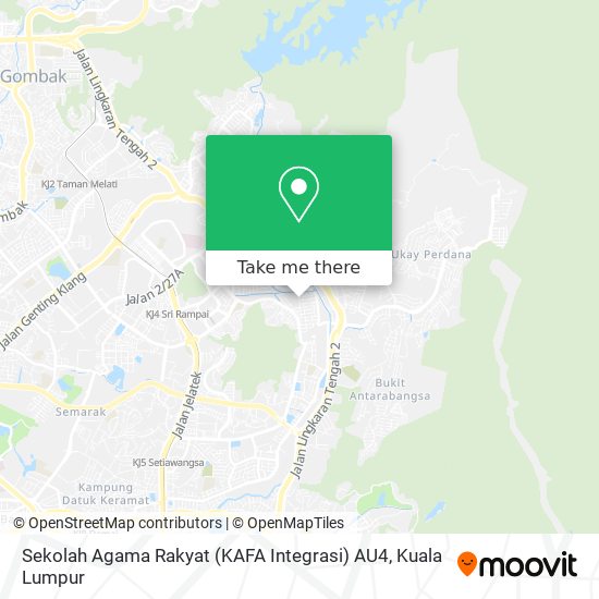 Sekolah Agama Rakyat (KAFA Integrasi) AU4 map