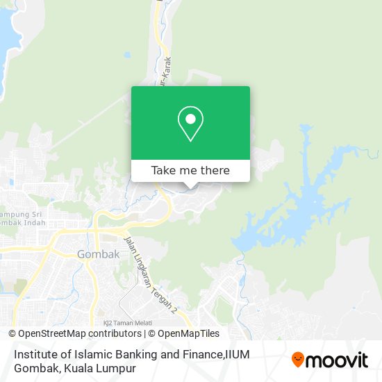 Institute of Islamic Banking and Finance,IIUM Gombak map