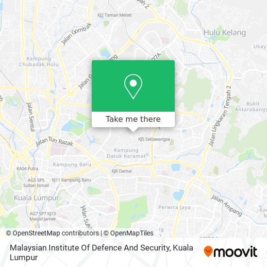 Malaysian Institute Of Defence And Security map