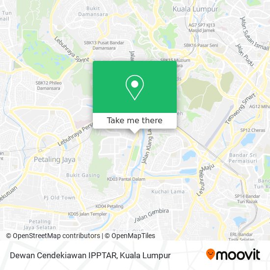 Dewan Cendekiawan IPPTAR map