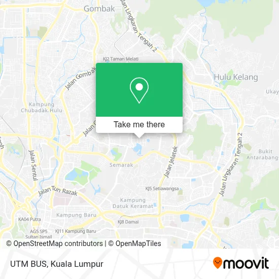 UTM BUS map